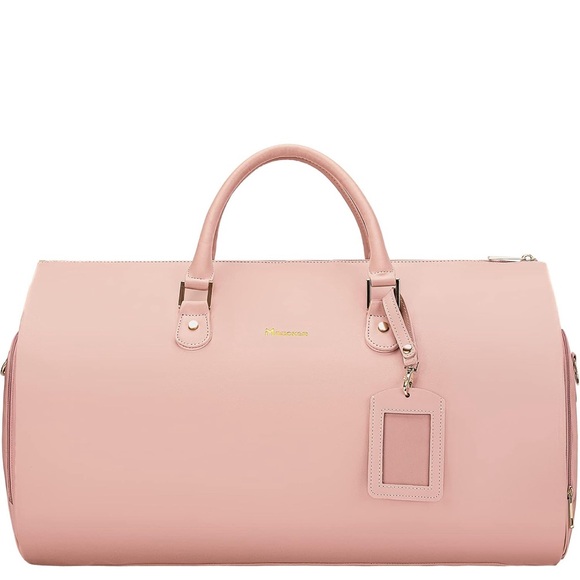 Modoker Convertible Leather Garment Bag Carry, Duffel Bag 2 in 1 Hanging NWOT - Picture 6 of 6